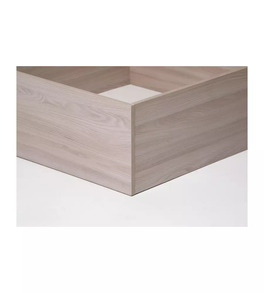 Letto piazza e mezza contenitore "hi box" olmo naturale 120x190 cm
